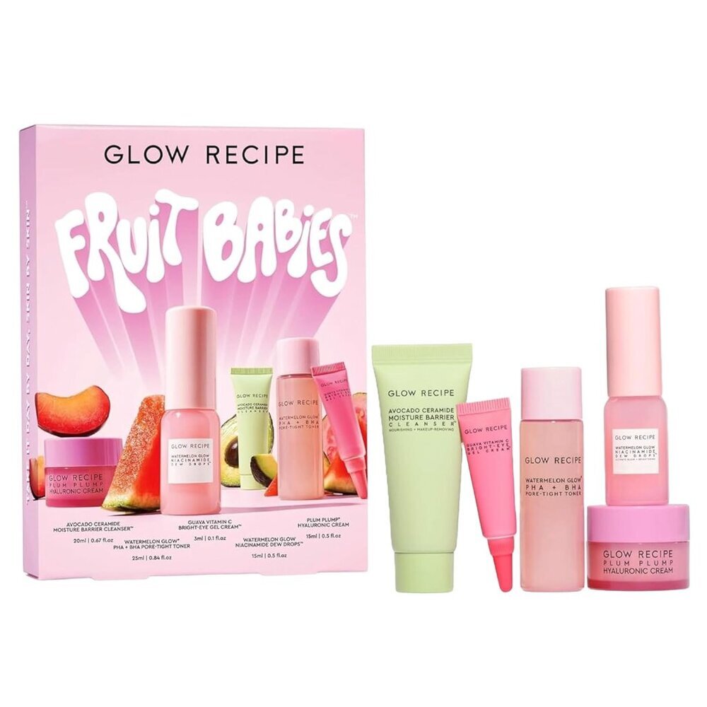 Fruit Babies Skincare Kit - Gift Set with Ceramide Facial Cleanser + BHA Toner +